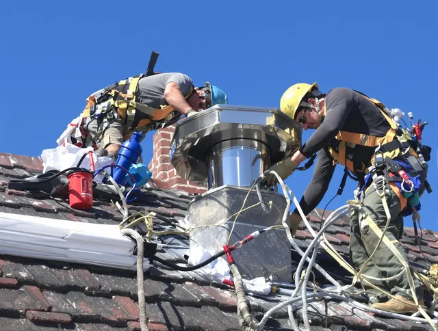 Protective chimney cap installed by Bristol Chimney Sweep in Bristol, CT