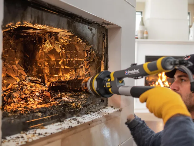 Professional chimney cleaning by Bristol Chimney Sweep in Bristol, CT