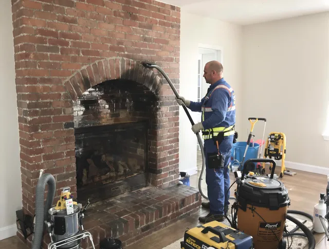Bristol Chimney Sweep expert performing detailed chimney sweep in Bristol, CT