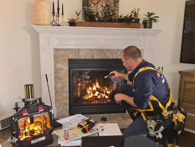 Safety-focused fireplace inspection by Bristol Chimney Sweep in Bristol, CT