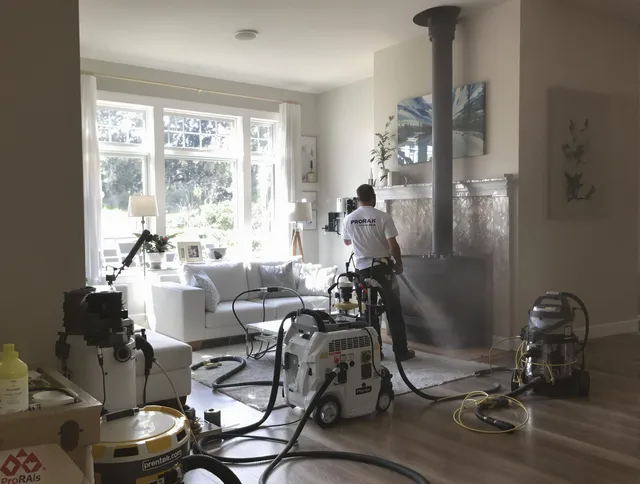 Soot removal service by Bristol Chimney Sweep for a fireplace in Bristol, CT